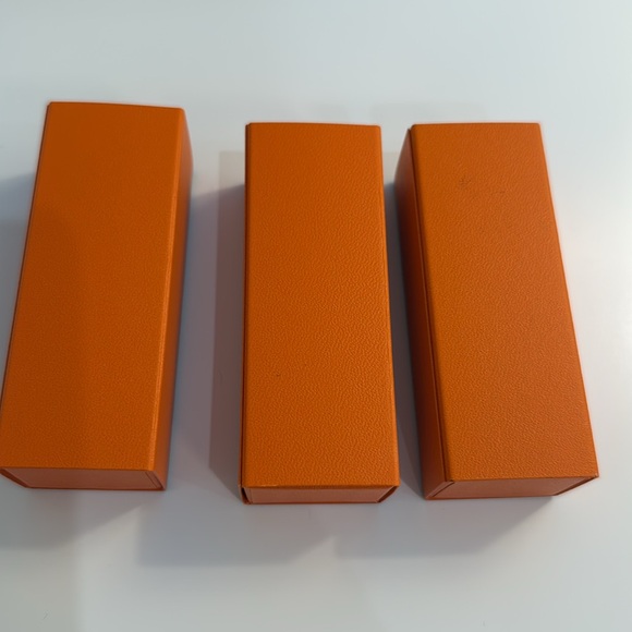 HERMES 3 small boxes. Lipstick, make up , jewelry boxes. Small size brand new. - Picture 6 of 9